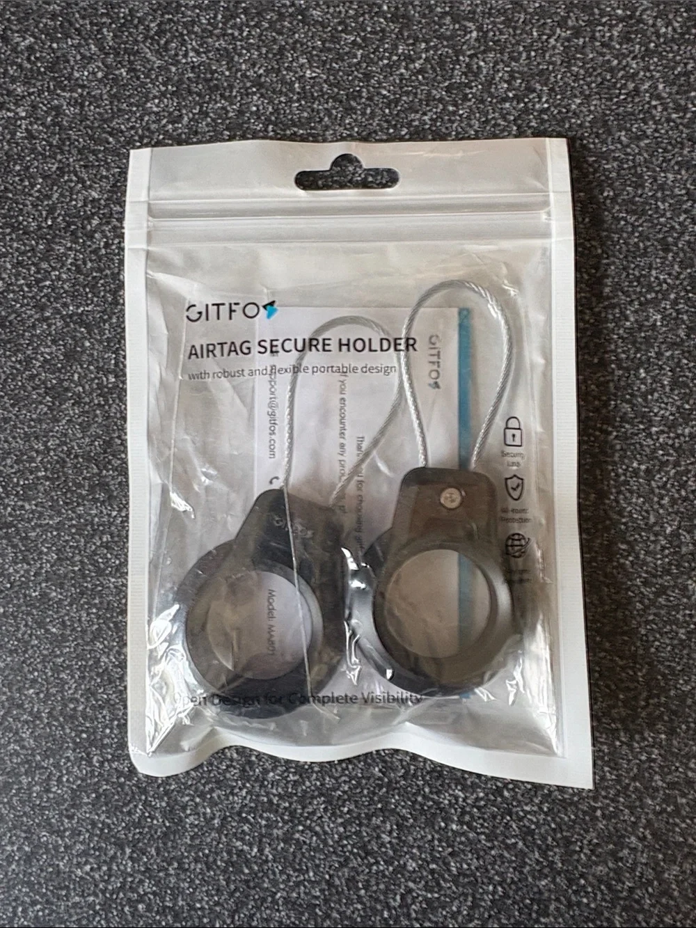 Apple White AirTag Tracker (2-Pack)